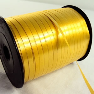 Plain gold curling ribbon