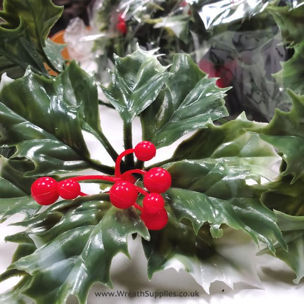 Holly pick with red berries