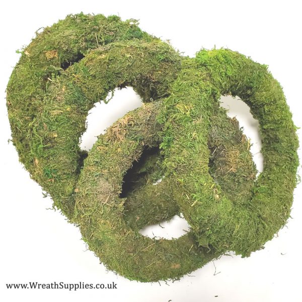 Green padded round wreath base