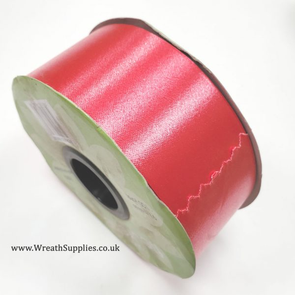 Red poly ribbon 50mm