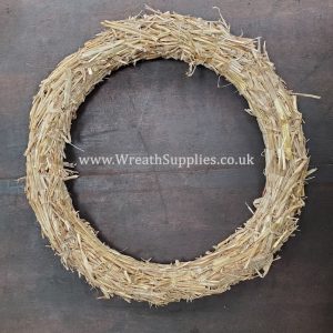 Pre-padded straw wreath base