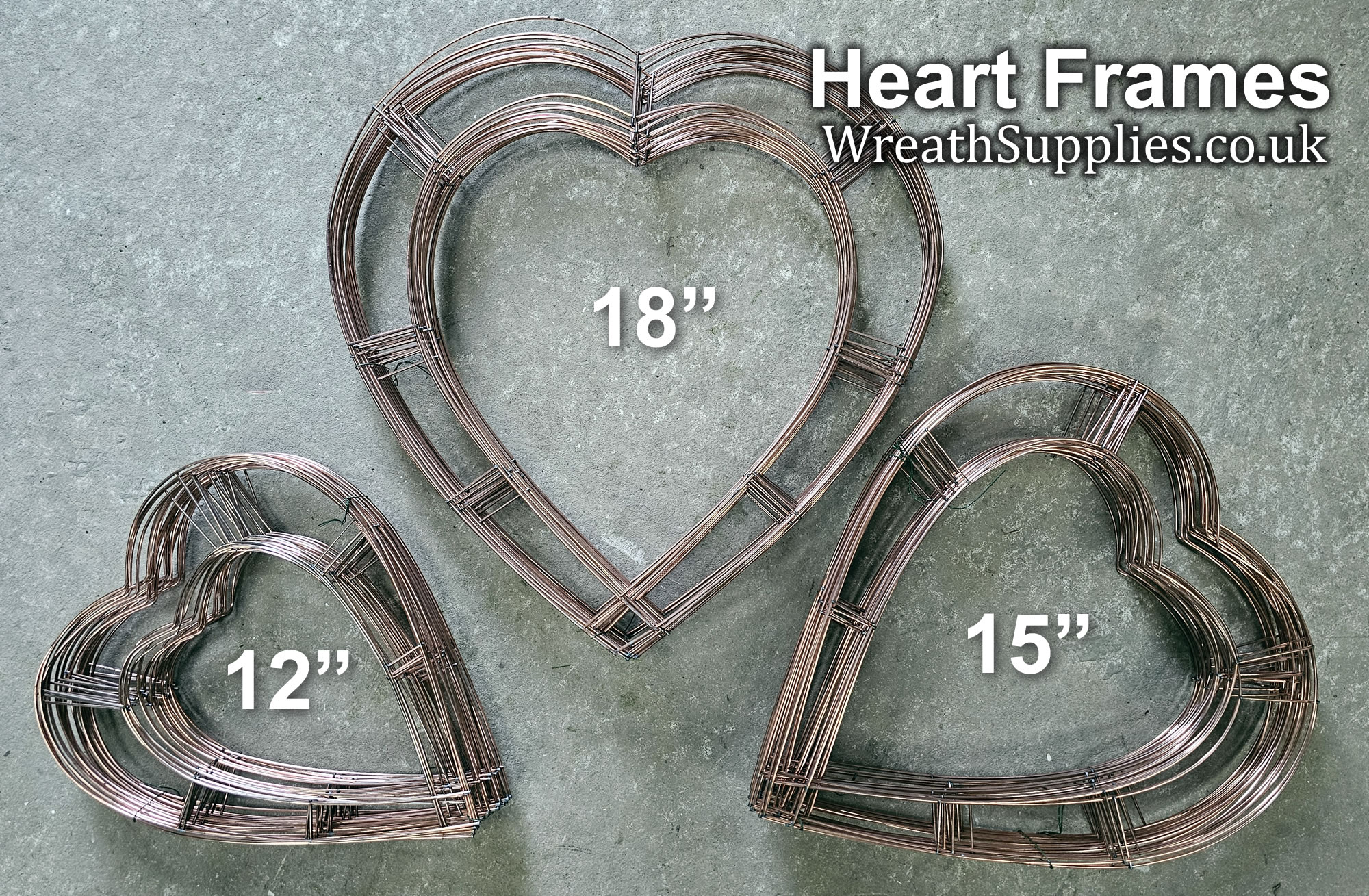 Wire heart frames