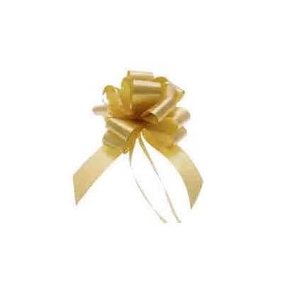 Gold ribbon bows