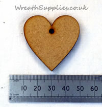 Small wooden heart shape